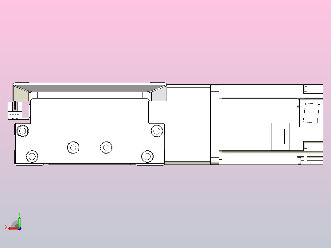 机器人皮带驱动直线轴TPA-GCB-150-P80-L950-DR-M75-N3后视图