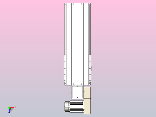 皮带直线轴半封闭可选导轨TPA-HNB-220D-176-L300-MR-Y-P1K-N3俯视缩略图