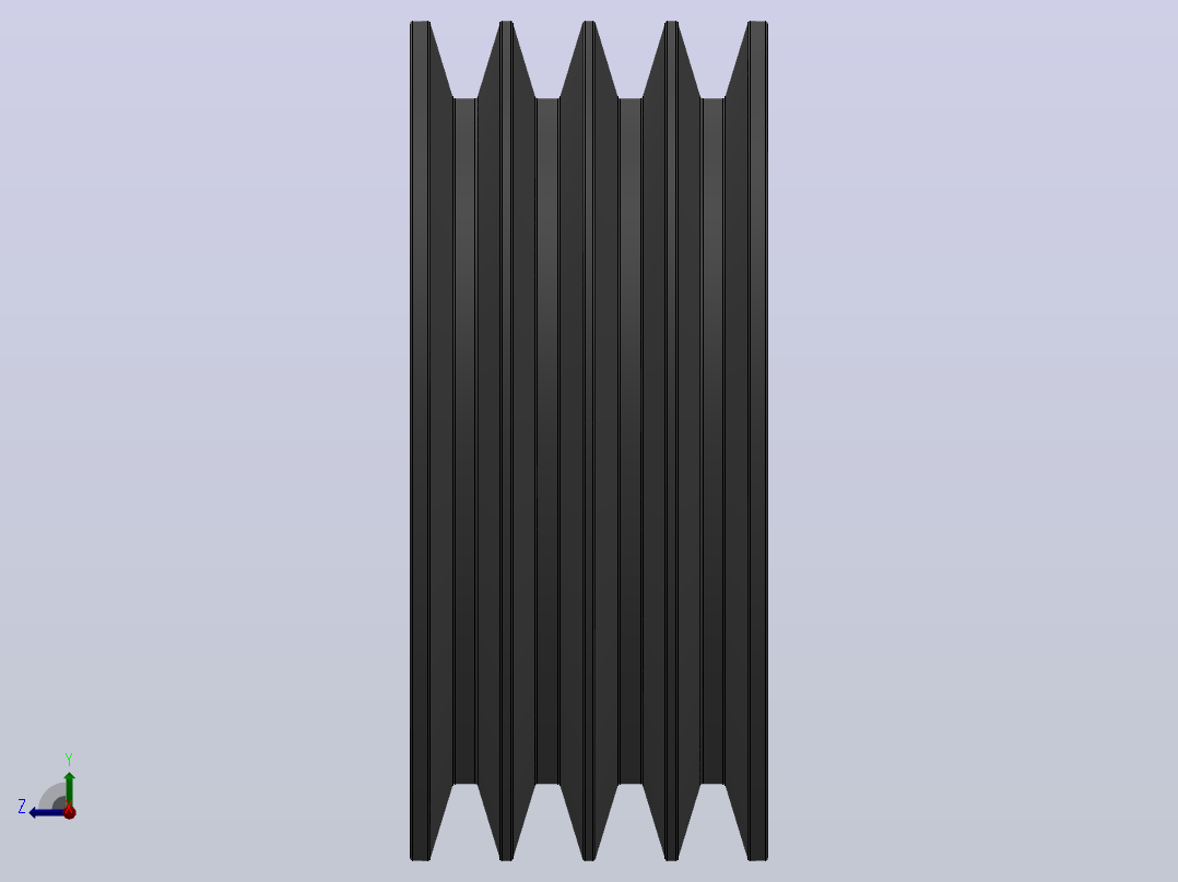 锥套式皮带轮 SPC_SPC250X4右视图