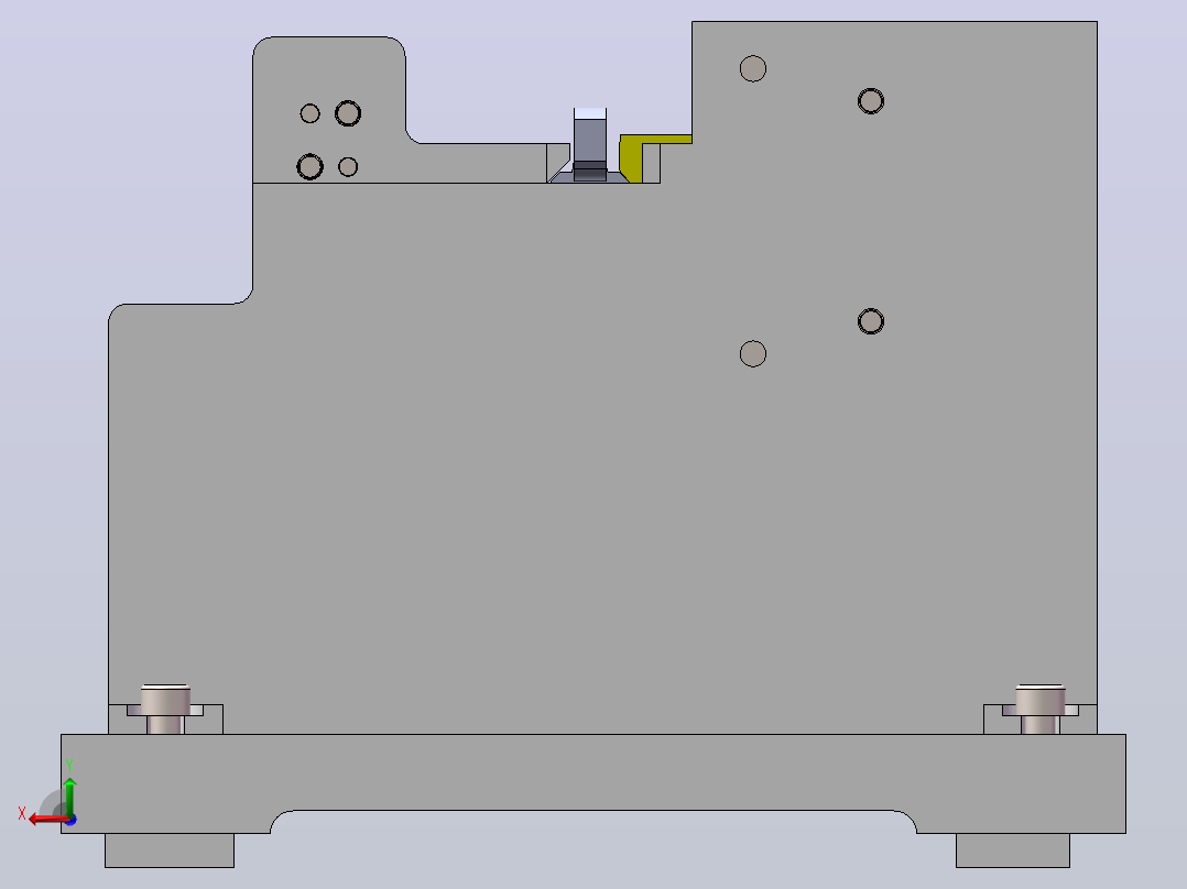 变速器换挡叉加工工艺及铣56尺寸两端面夹具设计【含三维SolidWorks+CAD+说明书】【原创设计】后视图