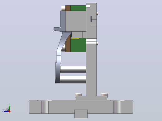 变速器换挡叉加工工艺及铣56尺寸两端面夹具设计【含三维SolidWorks+CAD+说明书】【原创设计】右视缩略图