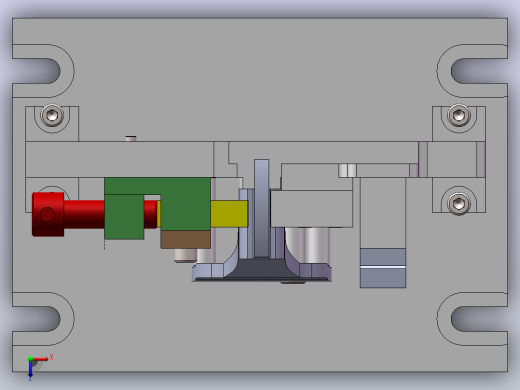 变速器换挡叉加工工艺及铣56尺寸两端面夹具设计【含三维SolidWorks+CAD+说明书】【原创设计】俯视缩略图