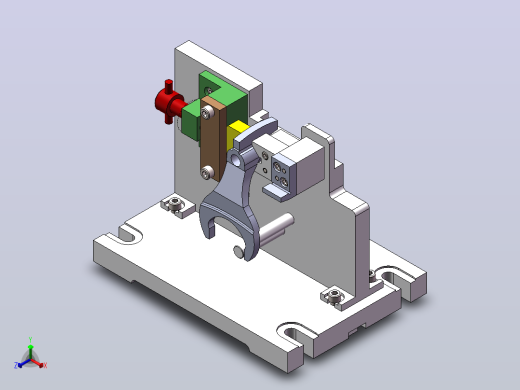 变速器换挡叉加工工艺及铣56尺寸两端面夹具设计【含三维SolidWorks+CAD+说明书】【原创设计】正等轴测缩略图