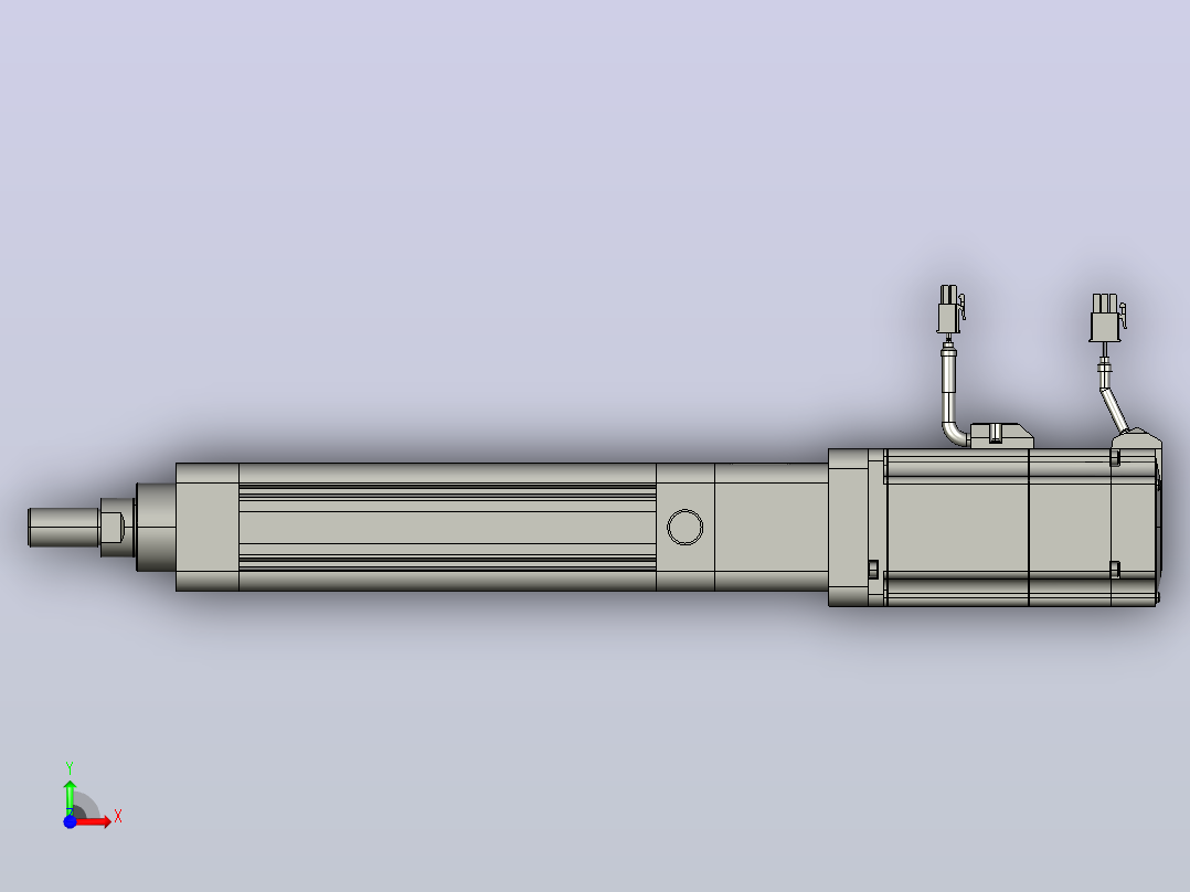轻载电动缸TPA-ESR50-1610C-L100-M-TC-W-P75-C3前视图
