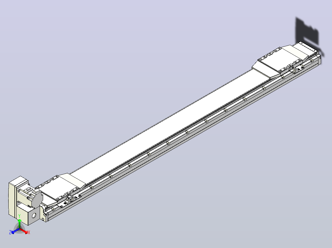 皮带直线轴双滑块型TPA-GCBS-120-P70-L475-LU-M20-N3主视图