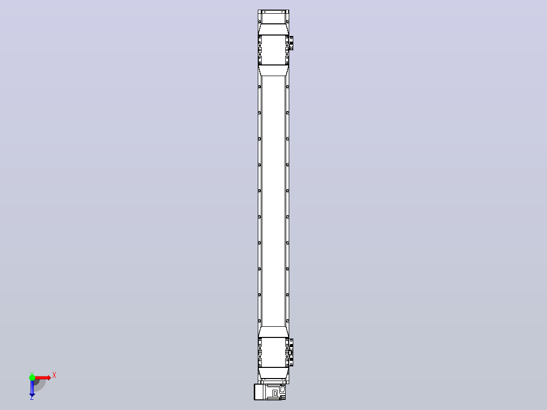 皮带直线轴双滑块型TPA-GCBS-120-P70-L475-LU-M20-N3俯视图