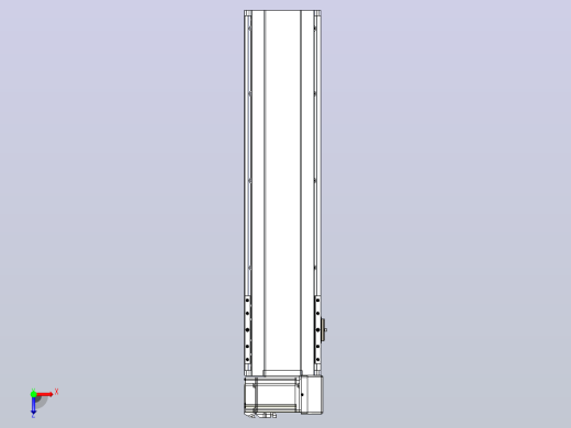 皮带直线轴半封闭可选导轨TPA-HNB-175D-140-L550-RU-C-P75-N3俯视缩略图