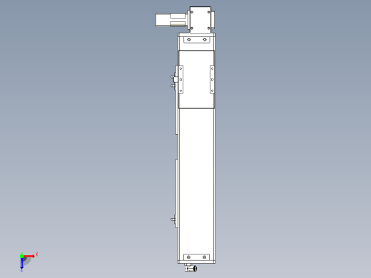 MCB10无尘皮带滑台[MCB10-L32-400-LD-100W-C3]俯视缩略图