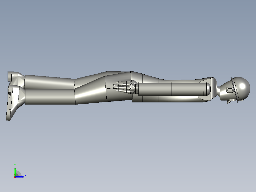 柔性人左视图