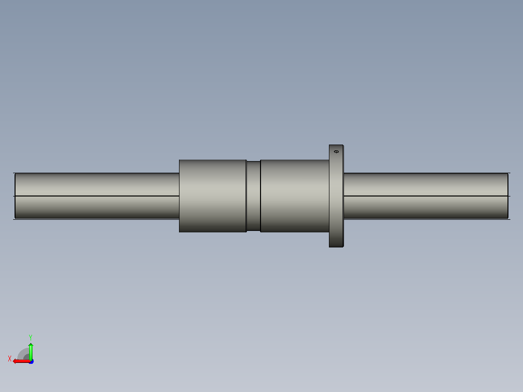 DKFZD6312-6滚珠丝杆3D模型后视图