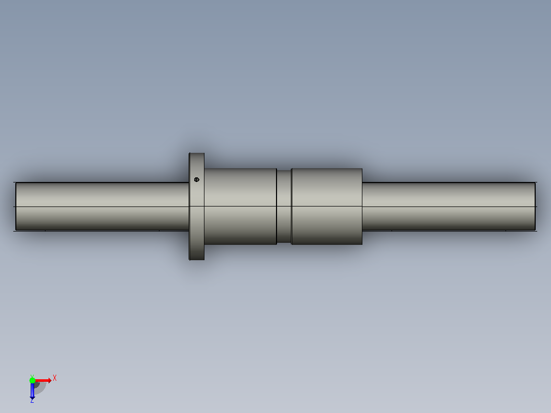 DKFZD6312-6滚珠丝杆3D模型俯视图