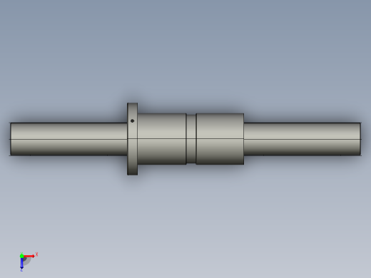 DKFZD6312-6滚珠丝杆3D模型俯视缩略图