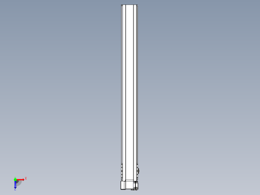 皮带直线轴半封闭可选导轨TPA-HNB-175D-140-L1550-LP-Y-P75-N3俯视缩略图