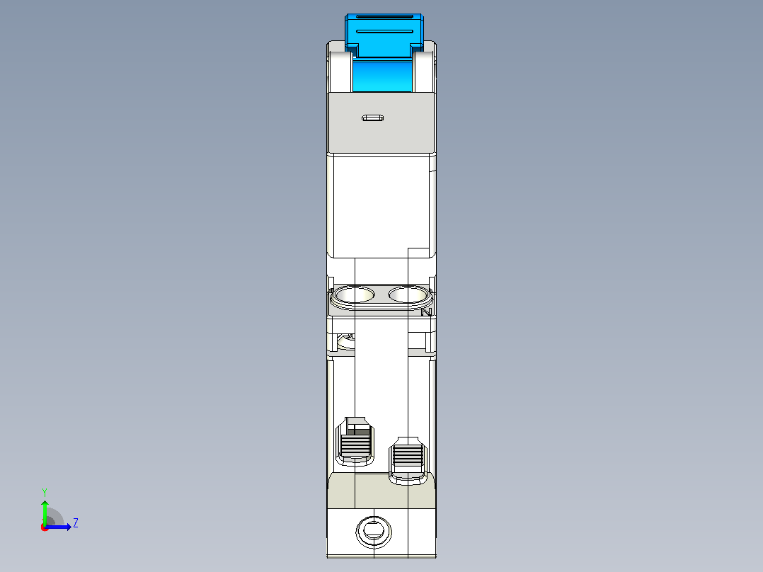 NXB-40&amp;1P&amp;N小型断路器三维模型202307左视图