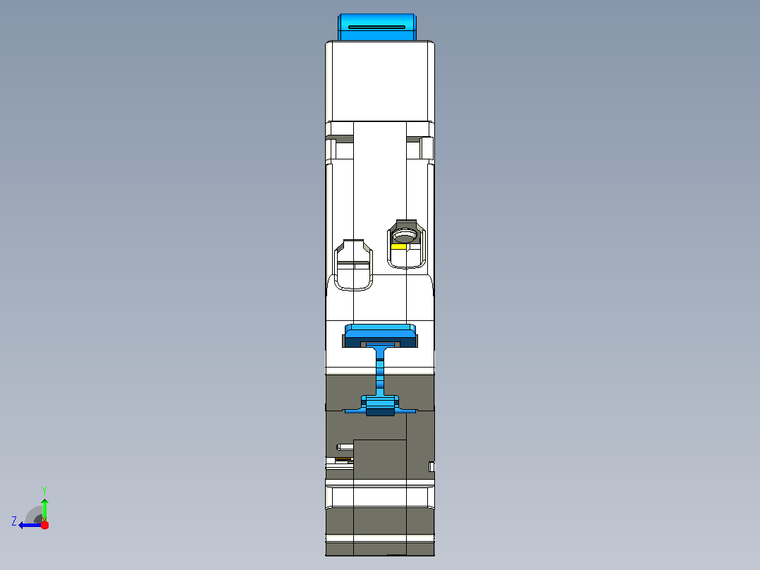 NXB-40&amp;1P&amp;N小型断路器三维模型202307右视图