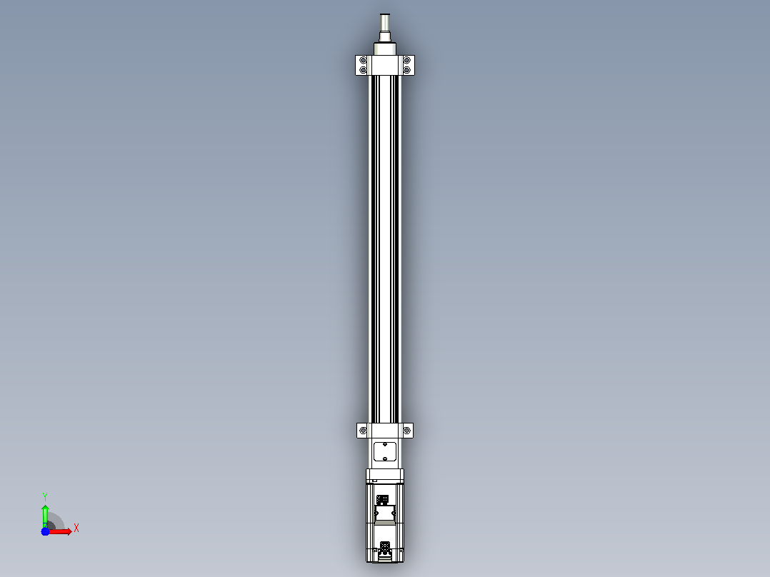 轻载电动缸TPA-ESR40-1210C-L450-M-LB-W-P40-C3前视图
