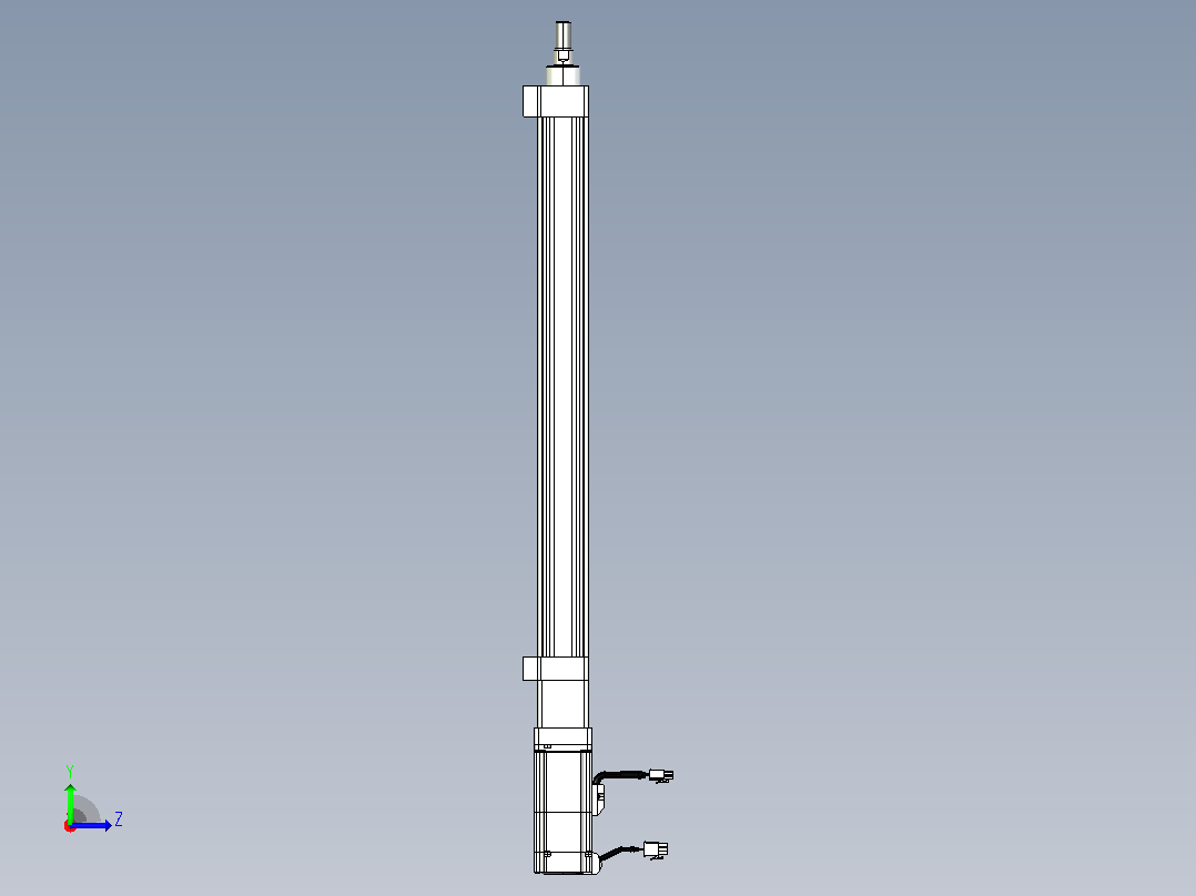 轻载电动缸TPA-ESR40-1210C-L450-M-LB-W-P40-C3左视图
