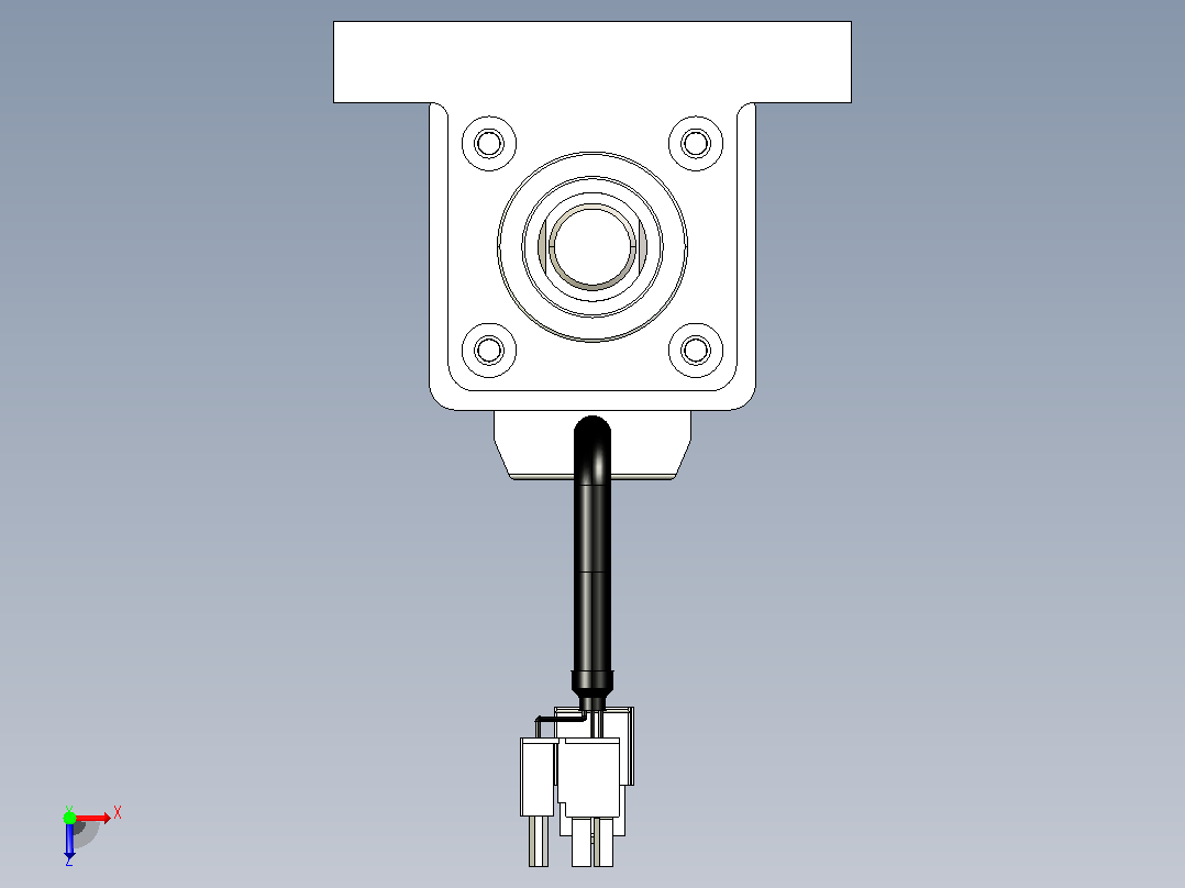 轻载电动缸TPA-ESR40-1210C-L450-M-LB-W-P40-C3俯视图