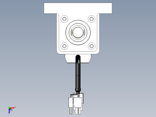 轻载电动缸TPA-ESR40-1210C-L450-M-LB-W-P40-C3俯视缩略图