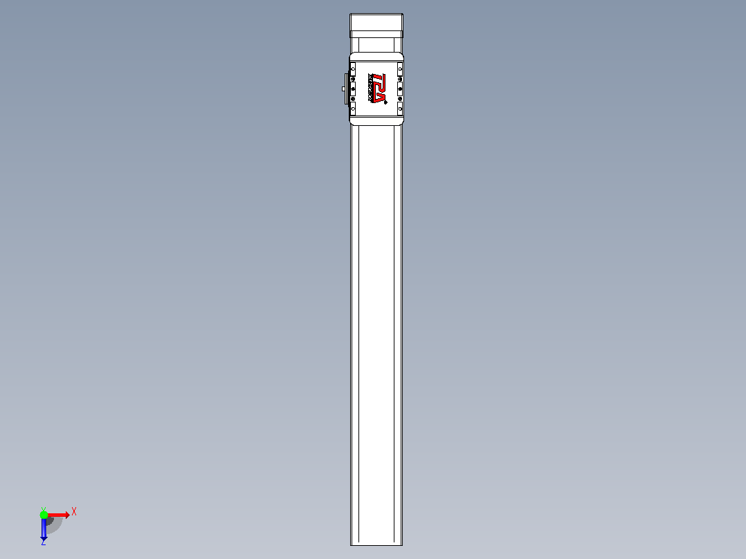 滚珠丝杠直线轴带导轨全封闭TPA-HCR-85D-1610C-L650-MP-C-P20-N3俯视图