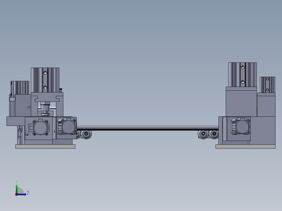 2ZY 前门-B柱边-外水切软模工装sw18可编辑左视图