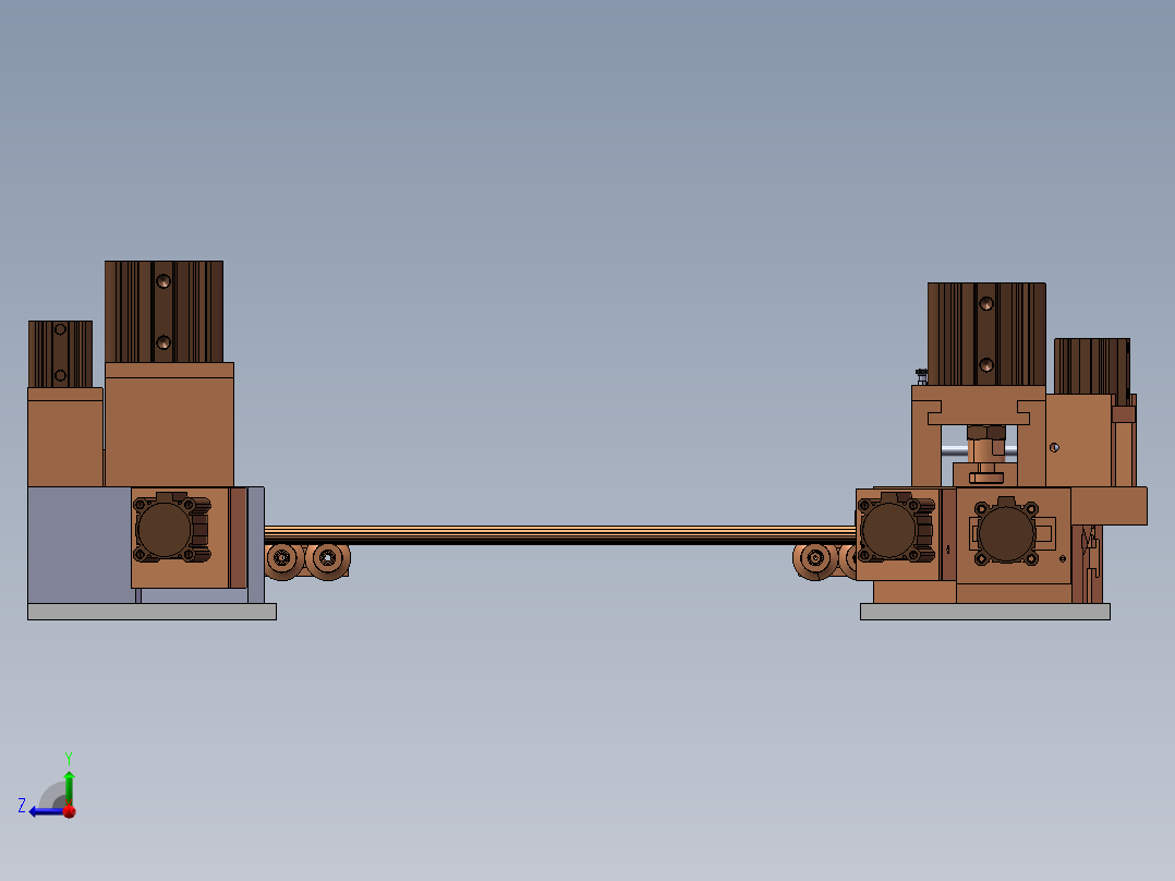 2ZY 前门-B柱边-外水切软模工装sw18可编辑右视图