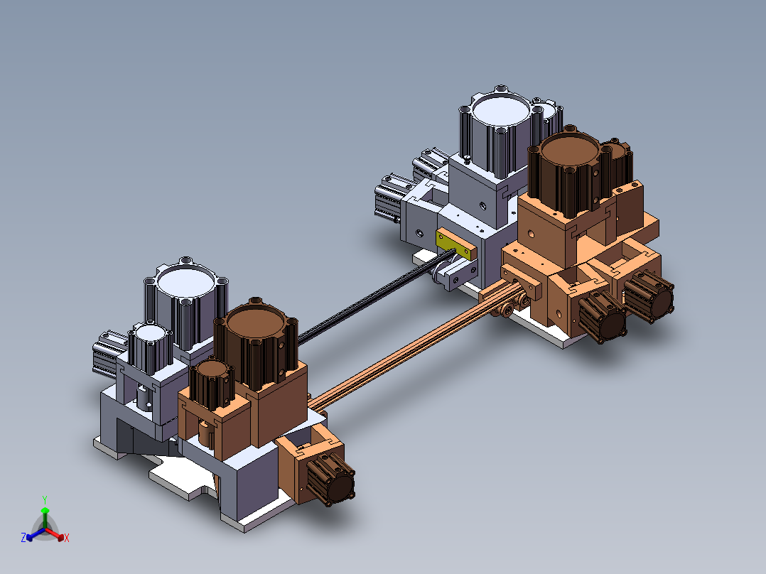2ZY 前门-B柱边-外水切软模工装sw18可编辑正等轴测图