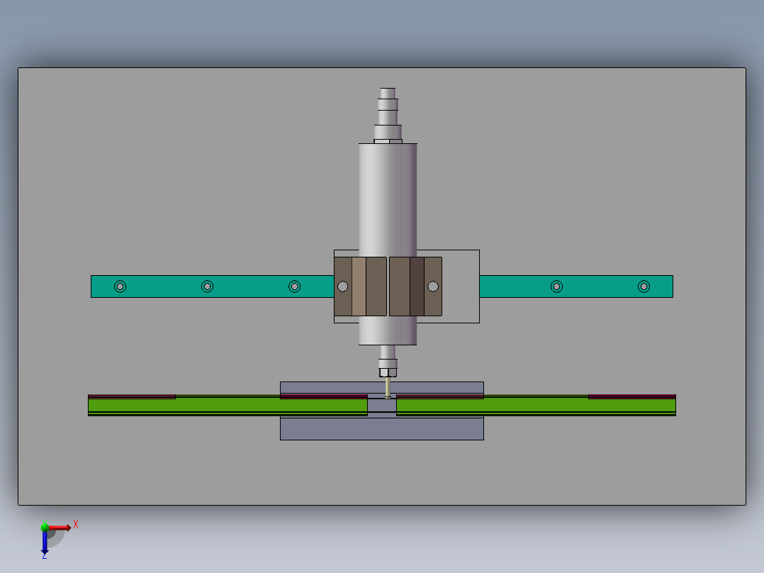 打磨工装sw18可编辑俯视图