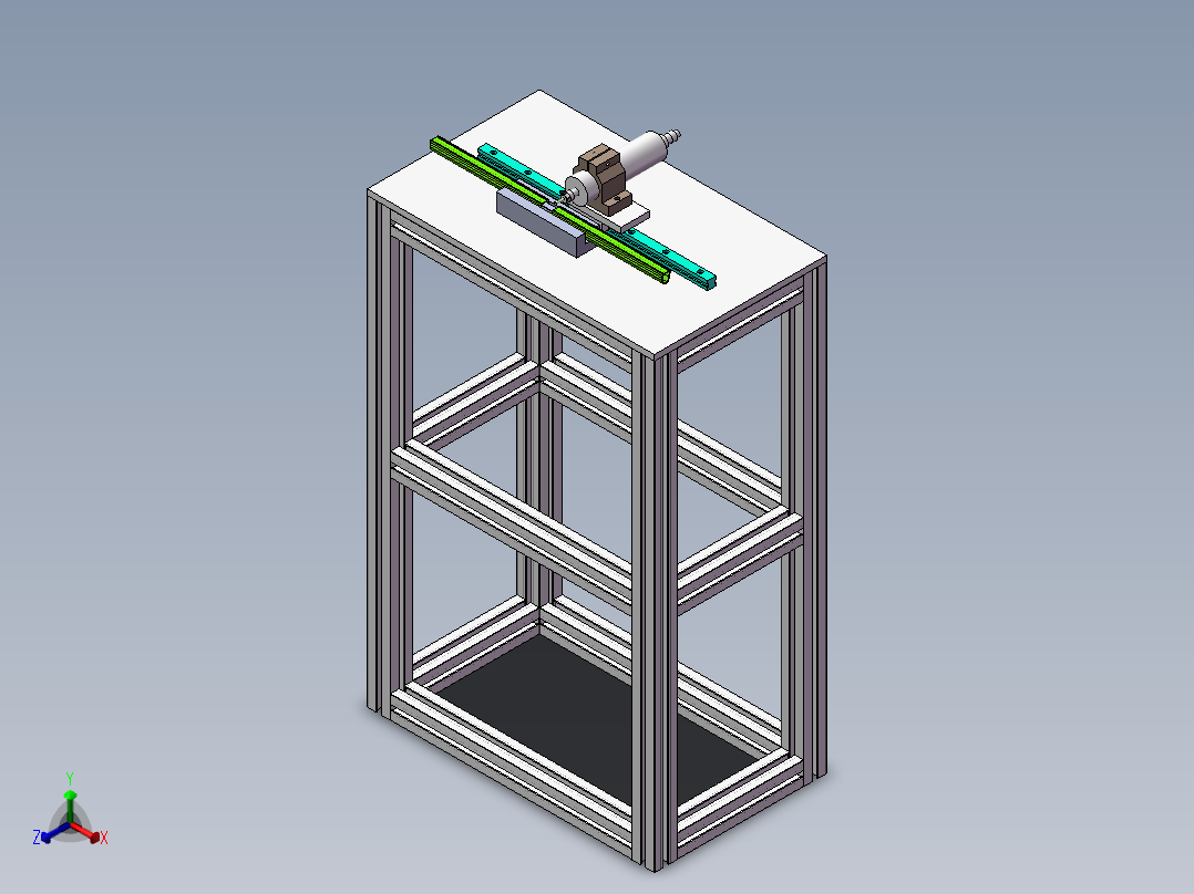打磨工装sw18可编辑正等轴测图