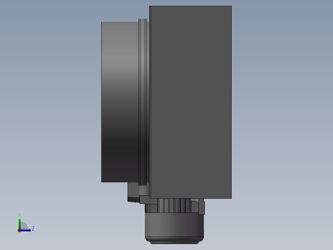 NJP1200型胶囊充填机转塔机构设计(sw12+说明书+cad)左视图