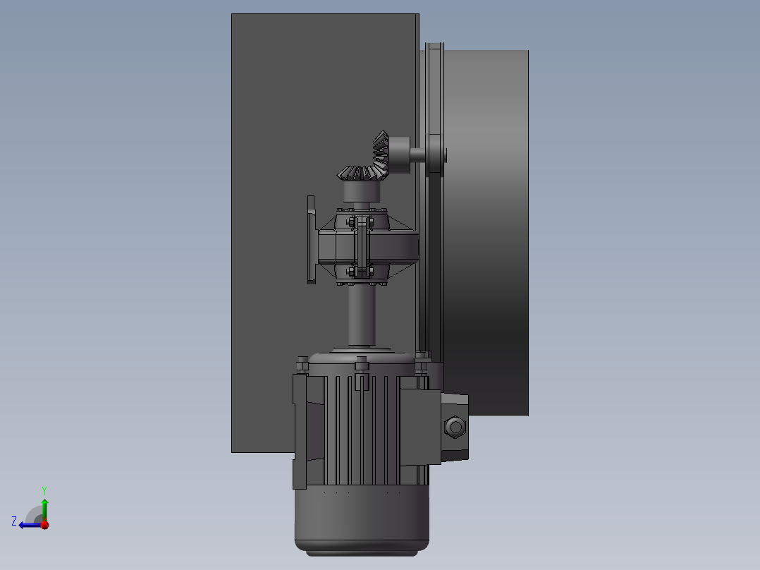 NJP1200型胶囊充填机转塔机构设计(sw12+说明书+cad)右视图