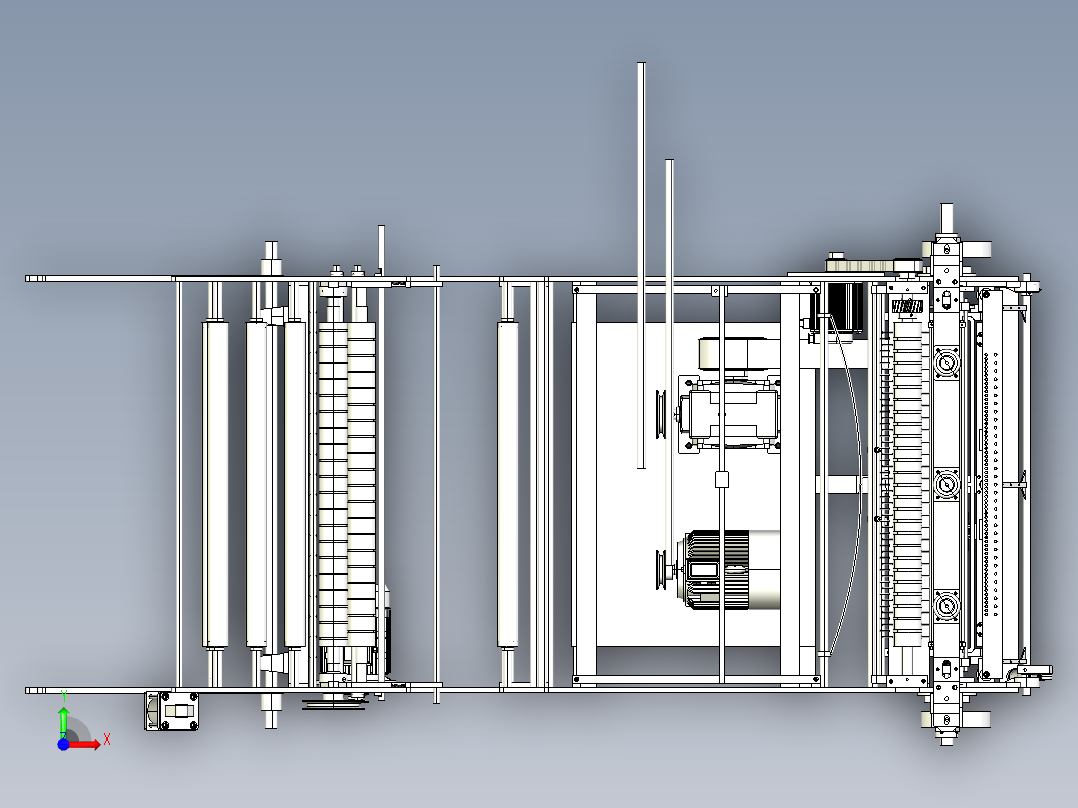 全自动热封冷切制袋机x_t前视图