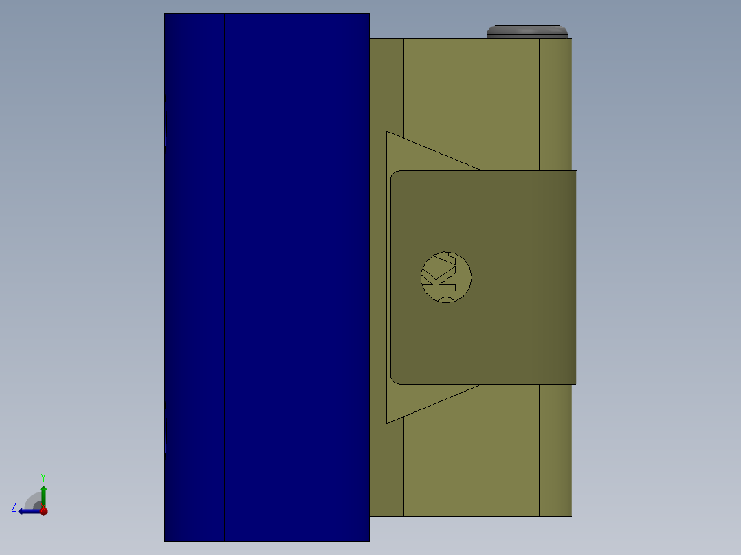 step格式电气柜SW2015含部分特征右视图