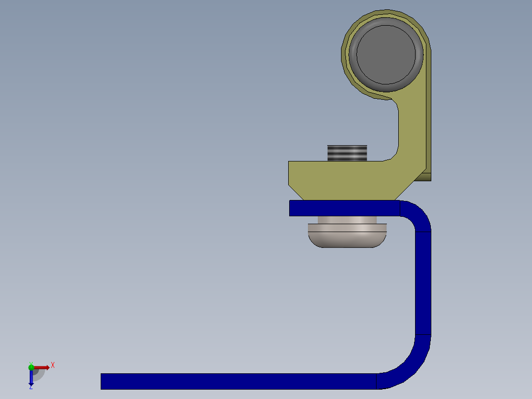step格式电气柜SW2015含部分特征俯视图