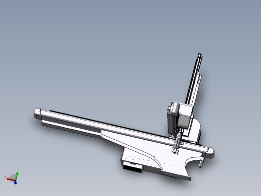 横走式五轴800双臂单节伺服机械手3D图纸 f956 格式