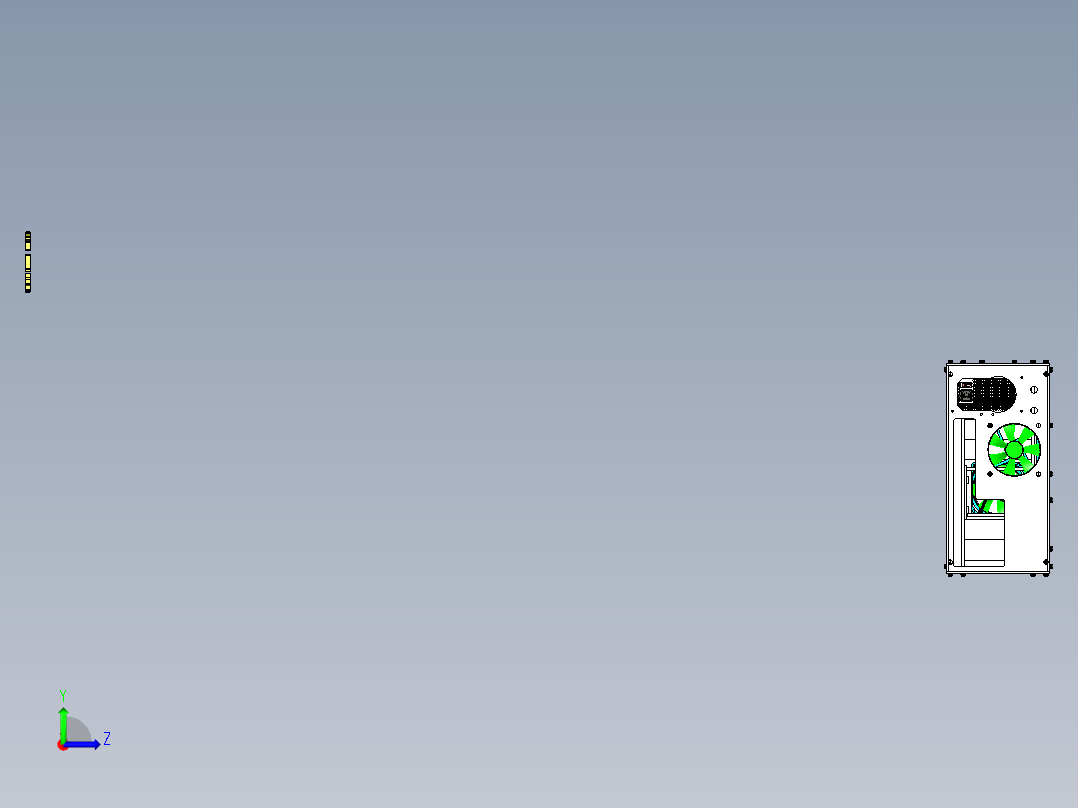 A6_电脑主机模型SW2016左视图