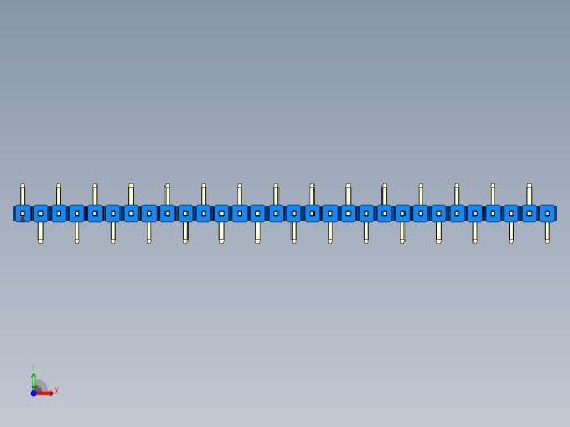 彩色公排针 100mil 2.54mm 系列-DS1022_blue_30p_100mil_Type_SMT_R1_rev1.0前视缩略图