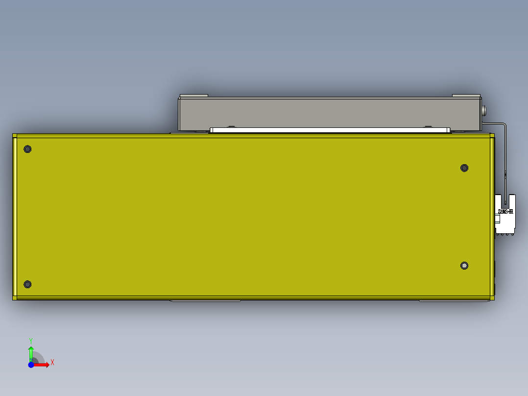 直线运动，行程950+mm前视图