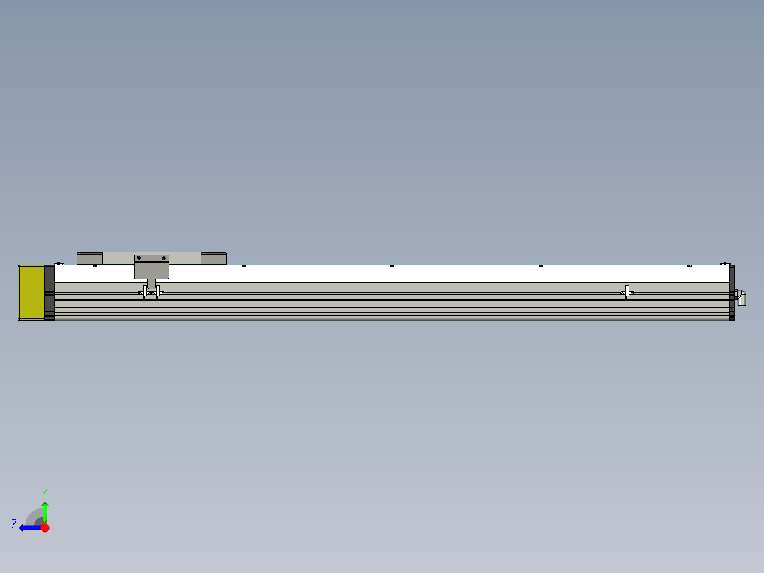 直线运动，行程950+mm右视图