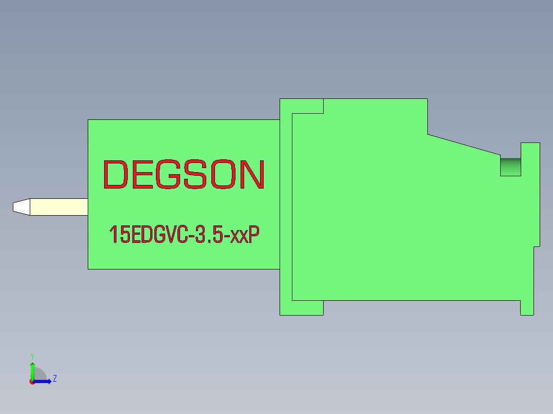 15EDG-3.5-4P(V-Hht)左视图