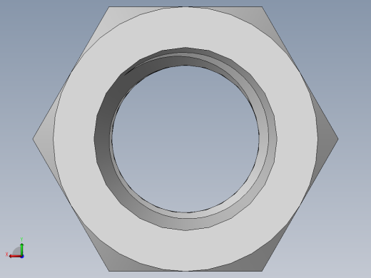 DIN 934 螺母-M20 Nut.SLDPRT后视缩略图