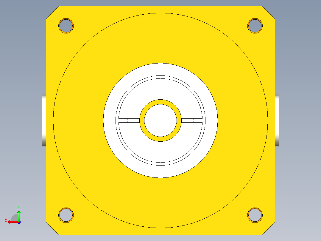 换向器PW90双孔 PLX90-L2 17-112.5-99-M8后视图