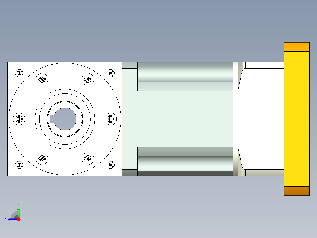 换向器PW90双孔 PLX90-L2 17-112.5-99-M8右视图