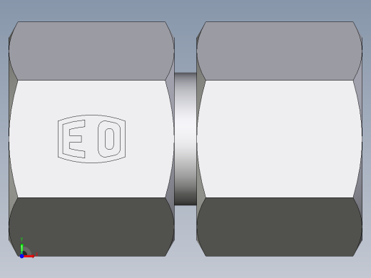 卡套式工业通用硬管接头EO_Swivel_union_GZ08SCF前视缩略图