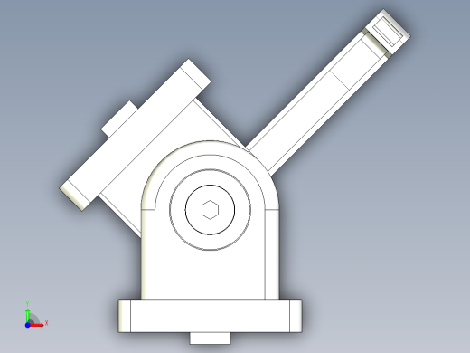 型材-BR 45X45 PIVOT JOINT WITH LEVER KJN502684L前视缩略图