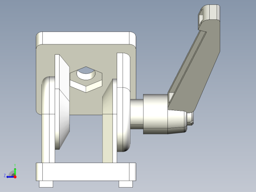 型材-BR 45X45 PIVOT JOINT WITH LEVER KJN502684L右视缩略图