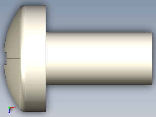螺丝 M2 x 十字盘头-M2 x 4 Screw head.STEP俯视缩略图