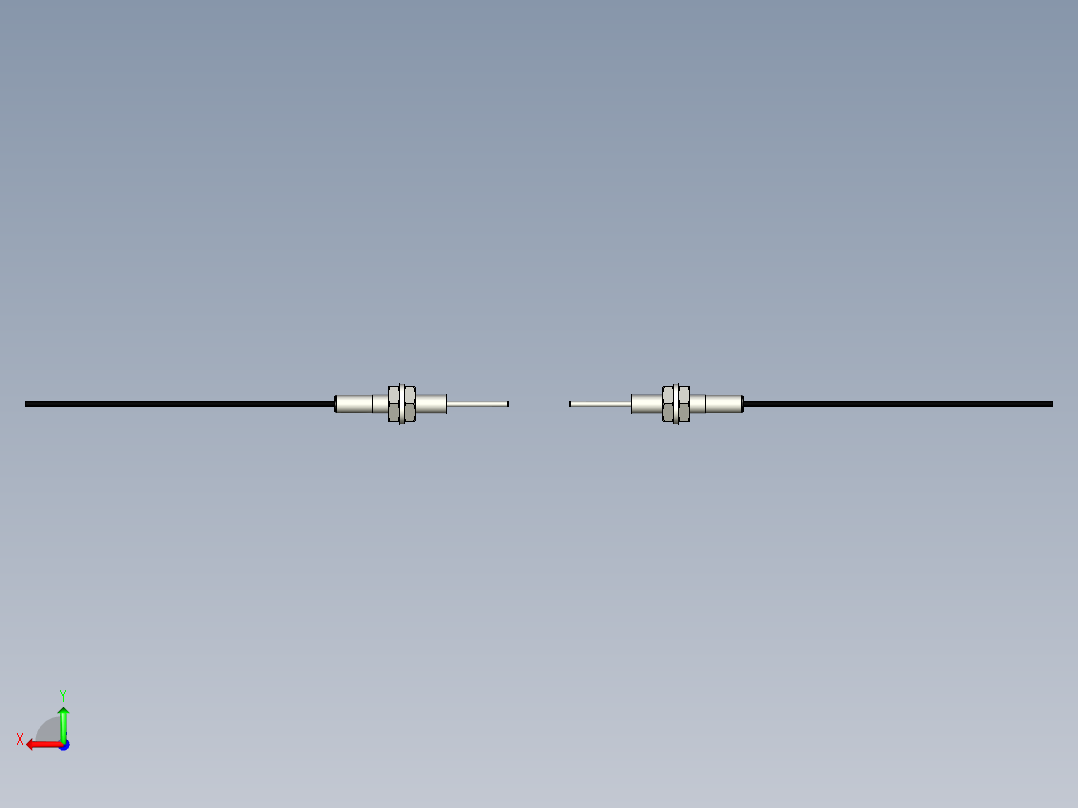 光纤元件对射型FT-D310-I后视图