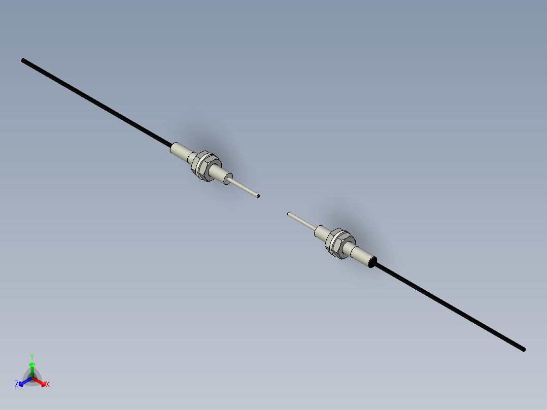 光纤元件对射型FT-D310-I正等轴测图
