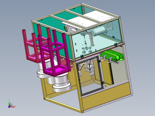 W1375-瓶盖自动封装系统设计【0.9万字+10张CAD图+SW三维图】前视缩略图